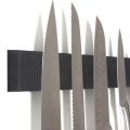 Magnetischer Messerständer Schwarzes Gummi“.