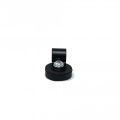 22mm Durchmesser X 6mm Hohes Gummi Kabel Kabel Haltungsmagnet Mit 9,5mm Kabelclip - 4,3kg Zug (Packung Von 10)