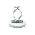 43mm Durchmesser X 6mm Hohes Gummi Kabel Kabel Haltungsmagnet Mit 19mm Terry Federclip - 8kg Zug