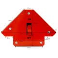 Kleiner umschaltbarer Mehrwinkel-Schweißmagnet (45° x 90° x 135°) – 13kg