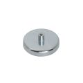 57mm Durchmesser x 10mm dicker Ferrit-Topf-Magnet mit M5-Innengewinde - 29.7kg Zugkraft