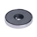 66mm Durchmesser x 10mm Dicke x 8mm Loch Ferrit-Topfmagnet – 39kg Zugkraft