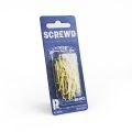 SCREWD 31mm vermessingtes Tassenhaken-Set