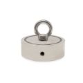 116mm Durchmesser x 32mm N42 Neodym-Topfmagnet mit 1 x M12- und 1 x M10-Ringschraube – 400kg Zugkraft