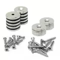 20mm Durchmesser Senkmagnete, Stahlscheiben und Schrauben im Paket