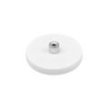 43mm Durchmesser x 6mm Höhe, gummierter POS-Magnet mit M6-Bossengewinde (6mm hoch x 12mm tief) – 8kg Zugkraft