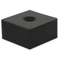 50 x 50 x 25mm dicker gummibeschichteter N52-Neodym-Magnet mit 8,2mm Durchmesser und versenktem Loch – 84kg Zugkraft (Nord/Süd)