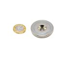 40mm Durchmesser x 7,5mm Dicke x 6mm mit N42-Neodym-Topfmagnet – 64kg Zugkraft