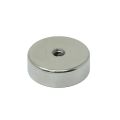 (Sekunden) 25mm Durchmesser x 8mm Dicke x M4-Gewindeloch Samarium-Kobalt-Topfmagnet - 14,8kg Zugkraft