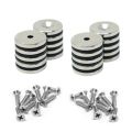 20mm Durchmesser x 3mm Dicke Nord- und Süd-Neodym-Senkmagnete und Schraubenpaket