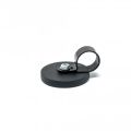 43mm Durchmesser X 6mm Hoher Gummi Kabel Kabel Haltungsmagnet Mit 19mm Kabelclip - 8kg Zug