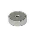 (Sekunden) 25mm Durchmesser x 8mm Dicke x M4-Gewindeloch Samarium-Kobalt-Topfmagnet - 14,8kg Zugkraft
