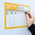 MagFlex® A4 Bright Shopping List Kühlschrankmagnet – Flexible Magnetfolie