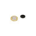 16mm Durchmesser x 2mm dicke, schwarz lackierte Weichstahlscheibe mit 3M™-Selbstklebung