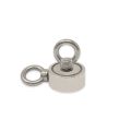 48mm Durchmesser x 18mm N42 Neodym-Topfmagnet mit 2 x M8-Ringschrauben + 10 m Seil – 80kg Zugkraft