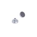 25mm Durchmesser x 7mm dicker Ferrit-Topf-Magnet mit M4-Innengewinde - 1kg Zugkraft
