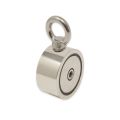 60mm Durchmesser x 22mm N42 Neodym-Topfmagnet mit 2 x M8-Ringschrauben + 10 m Seil – 120kg Zugkraft